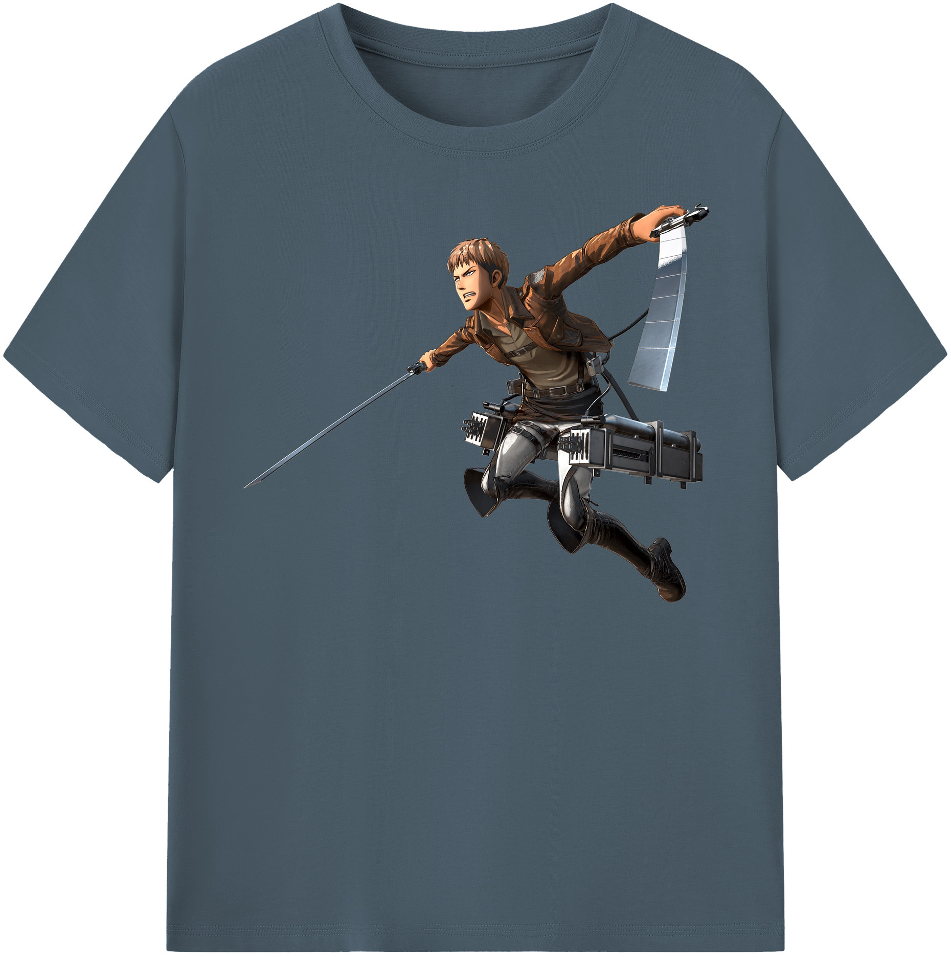 （画像用） 進撃の巨人 ジャン・キルシュタイン Attack on Titan Jean Kirstein 綿100％半袖Tシャツ（フロントプリント）
